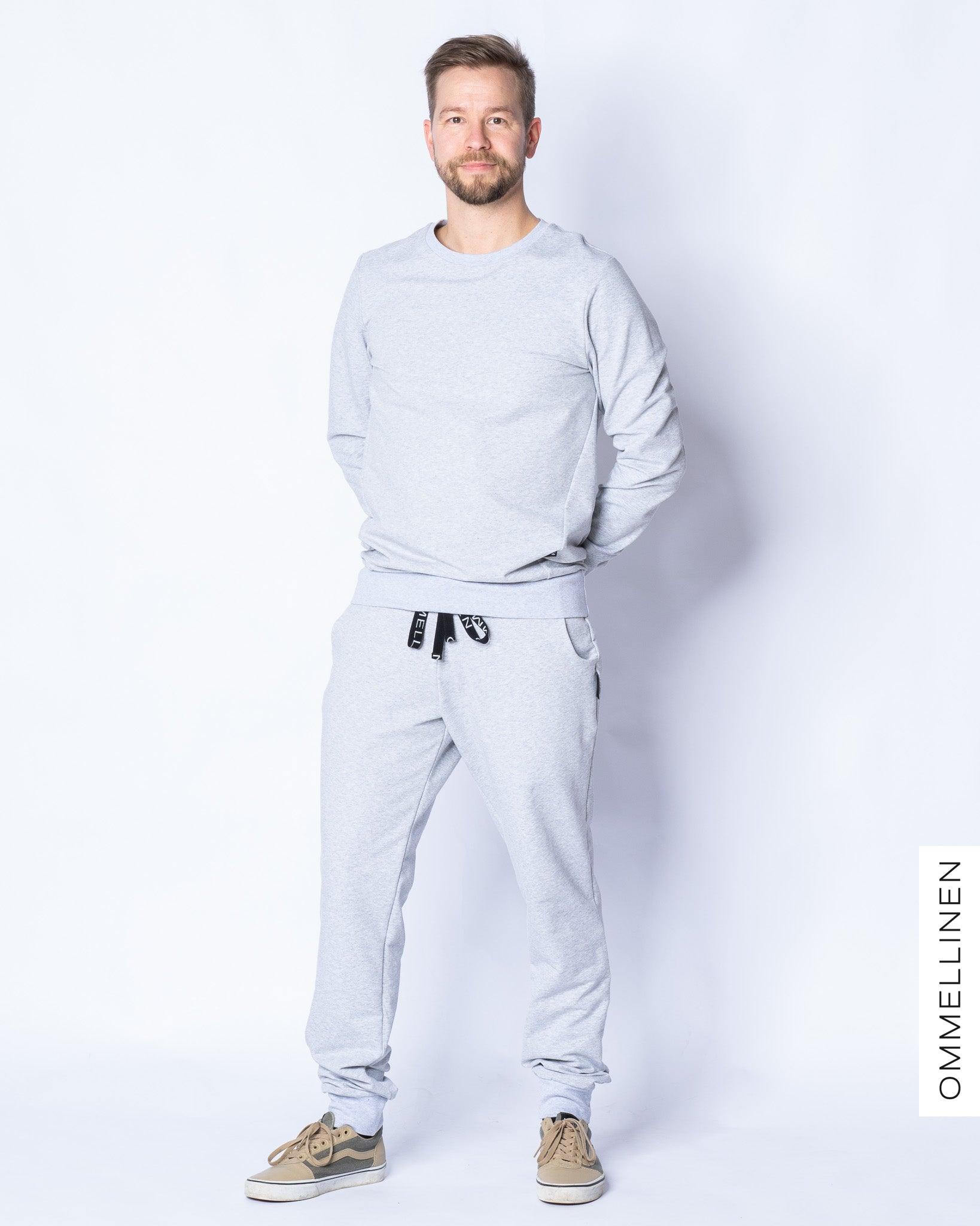 Ommellinen COLLEGE sweatpants light grey