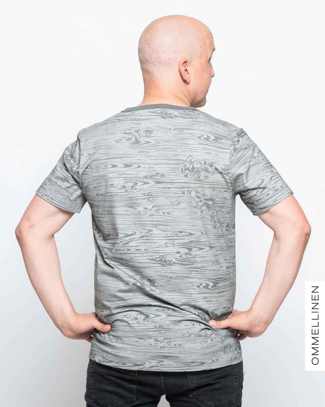 Miesten T-paita, Puunsyyt - harmaa - Ommellinen