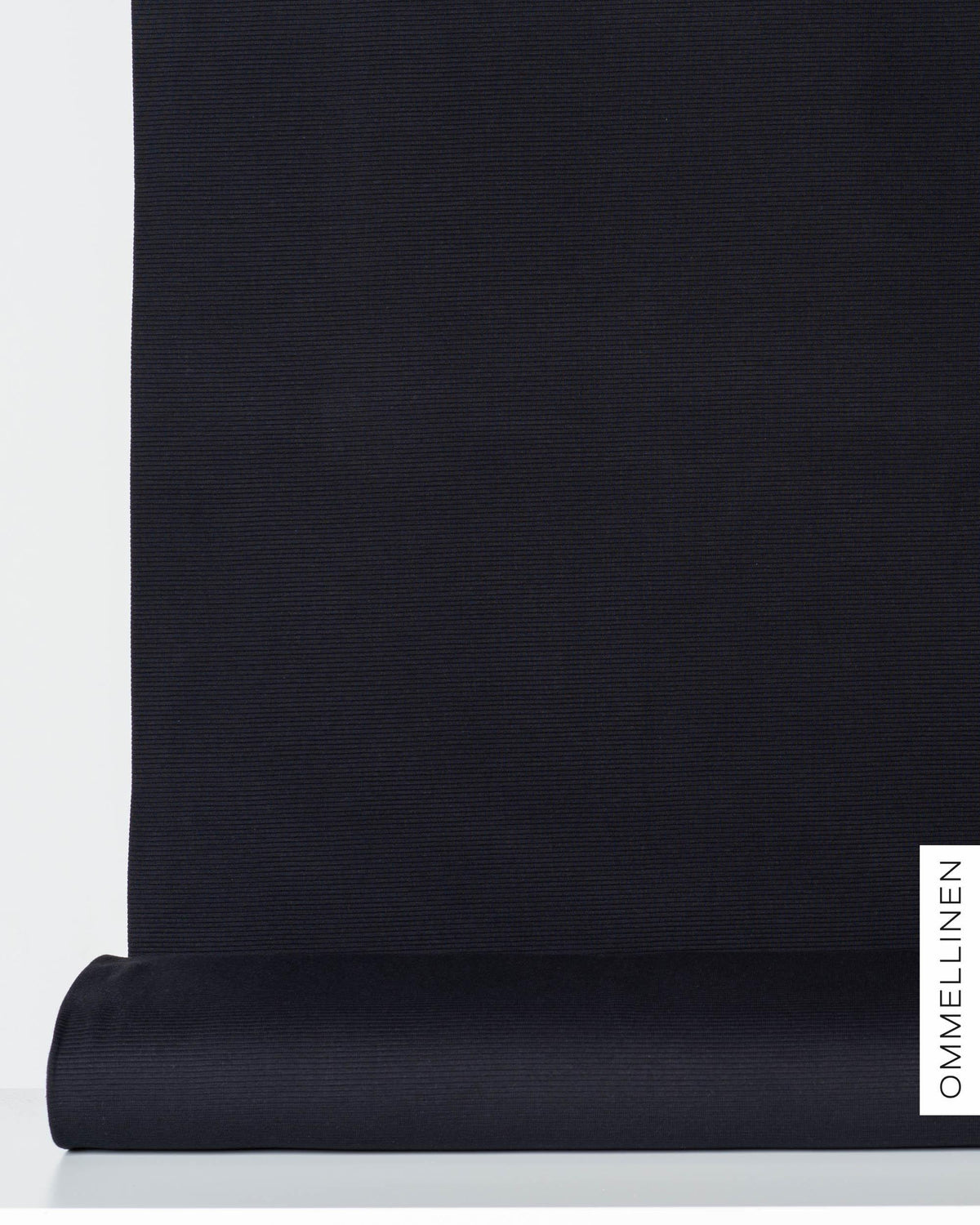 Ottoman - cotton knit - PRE-CUT, black