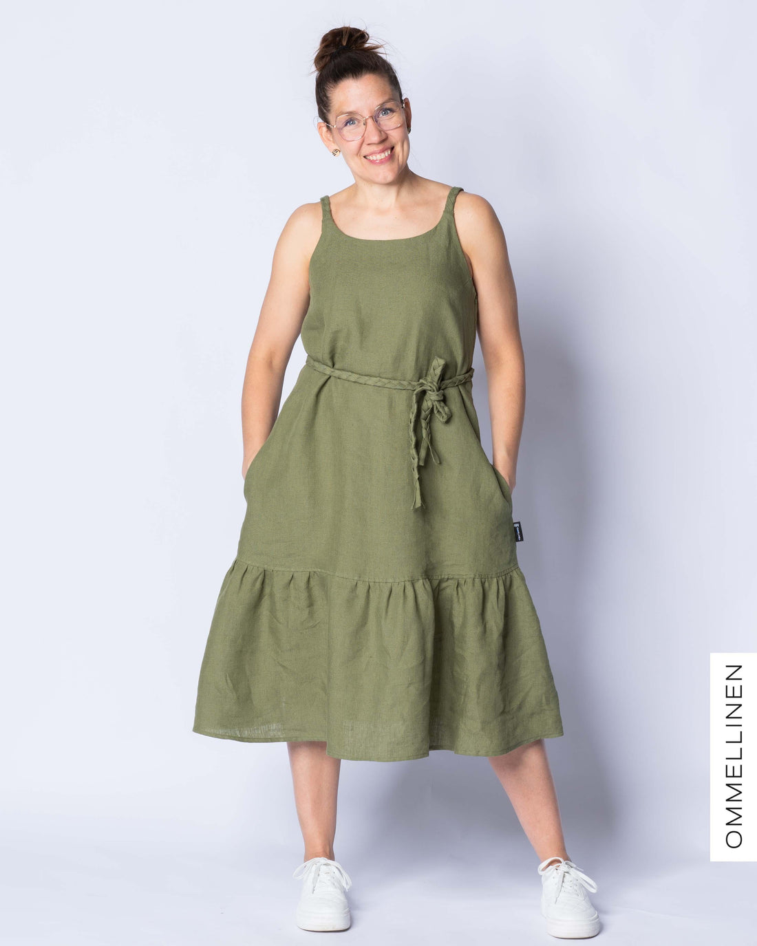 Pellavamekko, VihreÀ - Ommellinen