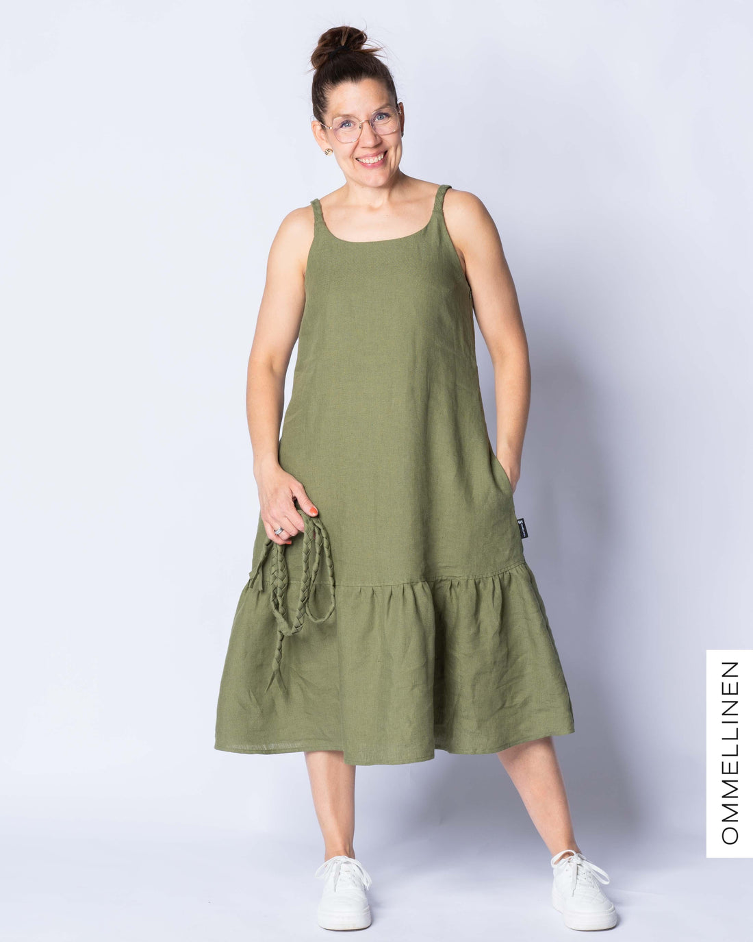 Pellavamekko, VihreÀ - Ommellinen